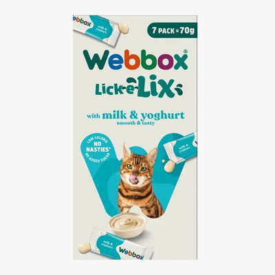 Webbox Lick-e-Lix with Milk & Yoghurt Cat Treats 70g