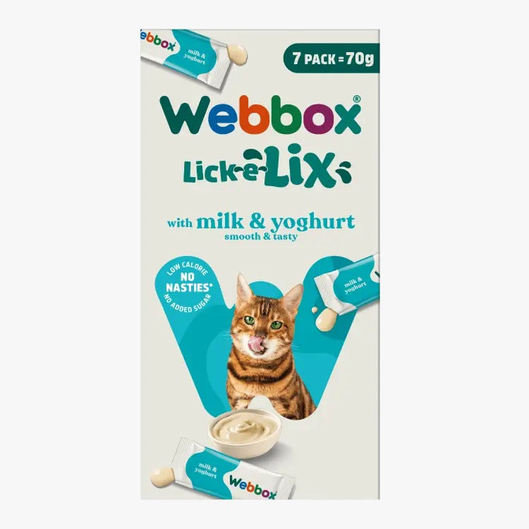 Webbox Lick-e-Lix with Milk & Yoghurt Cat Treats 70g