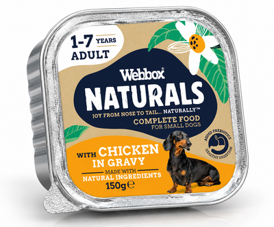 Webbox Naturals Adult Chicken in Gravy Wet Dog Food 150g