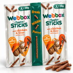 Webbox Tasty Sticks Chicken & Liver Cat Treats 30g (Pack of 6)