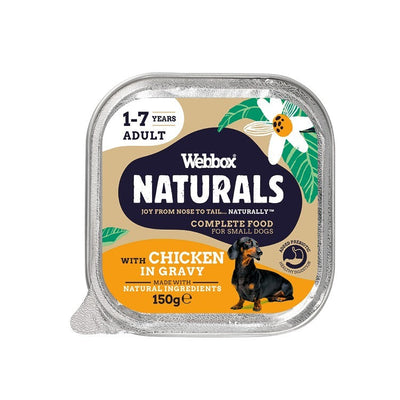 Webbox Naturals Adult Chicken in Gravy Wet Dog Food 150g