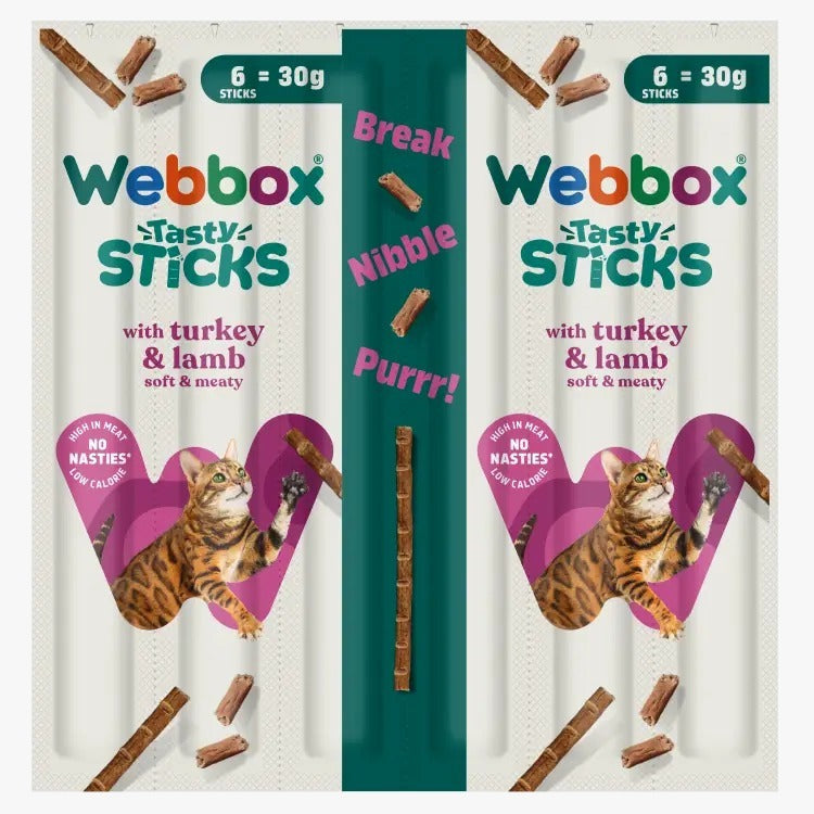 Webbox Tasty Sticks with Turkey and Lamb 30g